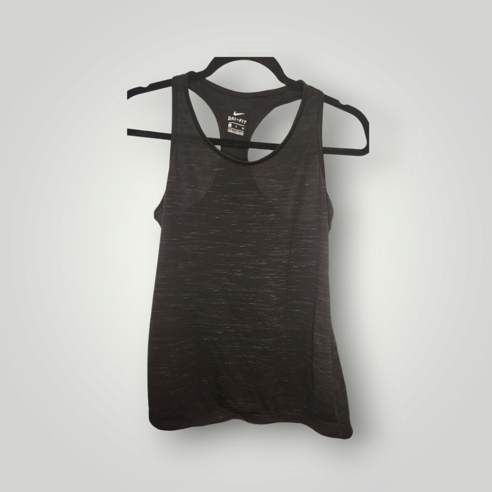 Nike Dry Legend Veneer Black Heather Balance Tank Size S muscle tee